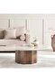 CREMA COFFEE TABLE MARBLE LARGE - CREAM & BROWN - 2