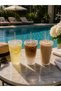 1 Piece 600 Ml Origami Style Mica Glass with Mica Lid and Straw | Presentation Glass Soft Drink Glass - 8