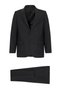 Black Regular Mono Collar Side Pocket 4 Drop Suit