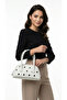 Mellamia White Polka Dot Hand, Arm and Shoulder Bag - 5