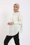 Solid Button-Front Long-Sleeve Top - 2
