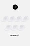 Modal Women's Boxed 7 Pairs of Booties Socks White - 3