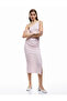 Bürümcük One Shoulder Sleeveless Tie Detail Slim Fit Draped Long Dress - 2