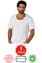 6-Pack Cotton Undershirts 100% Cotton Men's Crew Neck Half Sleeve Undershirt Tank Top-Made in Turkey