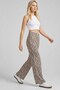 Comfortable Fit High Waist Wide-Leg Viscose Mix Women's Trousers - 3