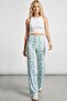 Comfortable Fit High Waist Wide-Leg Viscose Mix Women's Trousers - 4