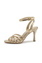 Women's Gold Trim Detail Ankle-Tie High Heel Classic Shoes Un001-720 - 6