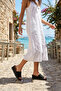 Black Straw Women's Heeled Sandals - 2
