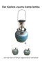 Small Tube Camping Lamp Compatible with Narrow Tubes Camping Picnic Tube Gas Luxury Lamp +3Pcs Wicks (Excluding Tube) - 3