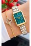 Original 2 Year Warranty Women's Wristwatch Gold Silver Color Steel Band+Bracelet Gift