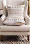 Punch Throw Pillow Cover 2 Pieces Embroidered 43X43Cm Decorative Embroidered Pillowcase Set Nordic Bohemian Pa - 2