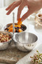 3-Piece Snack Bowl Stainless Steel Shiny Nut Bowl Jam Bowl with Metal Handle Cafe Restaurant Snack Bowl - 2