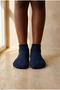 Children's Paw Print Printed Step Socks Navy Blue - 2
