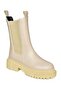 V652549009 Beige Thick Soled Women's Boots with Rubber Detail - 4