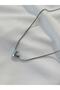 Women's Silver Color Heart Model Necklace - 3