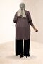 38111 Plus Size Basic Combed Cotton Tunic - Mink - 5