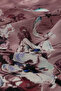 Anemone Patterned Dried Rose Silk Handkerchief - 3