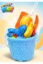 Sand Fun Ultimate Premier Set - Beach Bucket with Castle Molds and Tools - 8