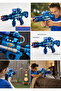 Blaster Foam Dart Gun - Light-Up LED Toy Gun with Spinning Barrel - 8