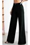 Xier Black Lycra Super High Waist Loose Jean Trousers. (super High.) Wide Leg - 4
