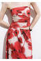 Bandeau Blouse with Floral Print - 7