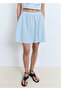 Embroidered Skirt Wavy Hem