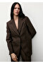 Melted wool blazer jacket
