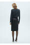Leather look pencil skirt - 4