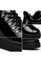 Black Shiny Patent Leather Men's Sneaker - Comfortable Sole for Daily Casual Walking Sports Shoes Kb X4 - 6