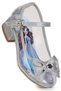 Asel Girl's Glittery Heeled Evening Dress Transparent Shoes