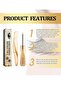 Eyelash & Eyebrow Growth Serum,Organic Cold Pressed Castor Oil,3ml,Washable,Easy Application,for Longer,Thicker Lashes & Brows - 2