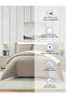 Solid Duvet Cover Set 6-Pcs, King Size 220×240 cm Bed, Brushed Microfiber,( Without Filler ) - 6