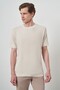 Men's Beige Trend Crew Neck T-Shirt