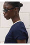 Cotton T-Shirt with Contrast Collar - 6