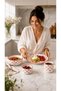Red Love Series Handmade 4-Piece Single Person Special Ceramic Breakfast Set - 3