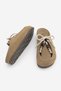 Women's Genuine Leather Eva Sole Closed Front Lace Detailed Beaded Sabo Daily Slippers Nosela Soil Suede - 8