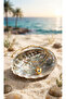 Gold Color Ball Elevator Big Heart Evil Eye Steel Anklet - 3