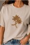 Basic Modal Palm Model T-Shirt