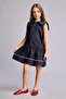 100% Cotton Denim Navy Blue Dress for Girls H6597A826Sm - 3
