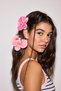 Women's 2-Piece Floral Pink Hair Clip I0007Axns