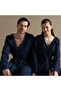 رداء حمام أرمين بامبو للجنسين باللون الأزرق - 2