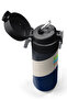 Kids Navy Blue Dark Gray Beige Patterned Straw and Direct Drinking Steel Thermos 500 ml 31893 - 3