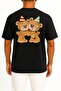 Oversize Teddy Bear Party Birthday Illustration Unisex T-Shirt with Pocket and Back Design - 2