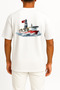 Oversize Fatih Sondaj Gemisi between the Waves Chest and Back Printed Unisex T-Shirt - 2