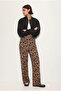 2 Pieces Comfortable Fit High Waist Wide-Leg Viscose Mix Women's Trousers - 2