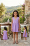 Girl's Dress with Pockets and Buttons - 3