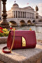 Modern Lock Design Wine Set of Chain Strap for Women Shoulder Bag |   Wine T8306 - 3