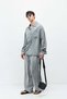 Oversize washed shirt with pocket detail gray - 7
