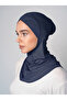 Cross Hijab Neck Collar Bonnet - Navy Blue - (St232), (Id 3423203) - 3