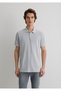 Stripe Detailed Gray Polo T-Shirt Slim Fit / Slim Fit 065900-34019 - 3